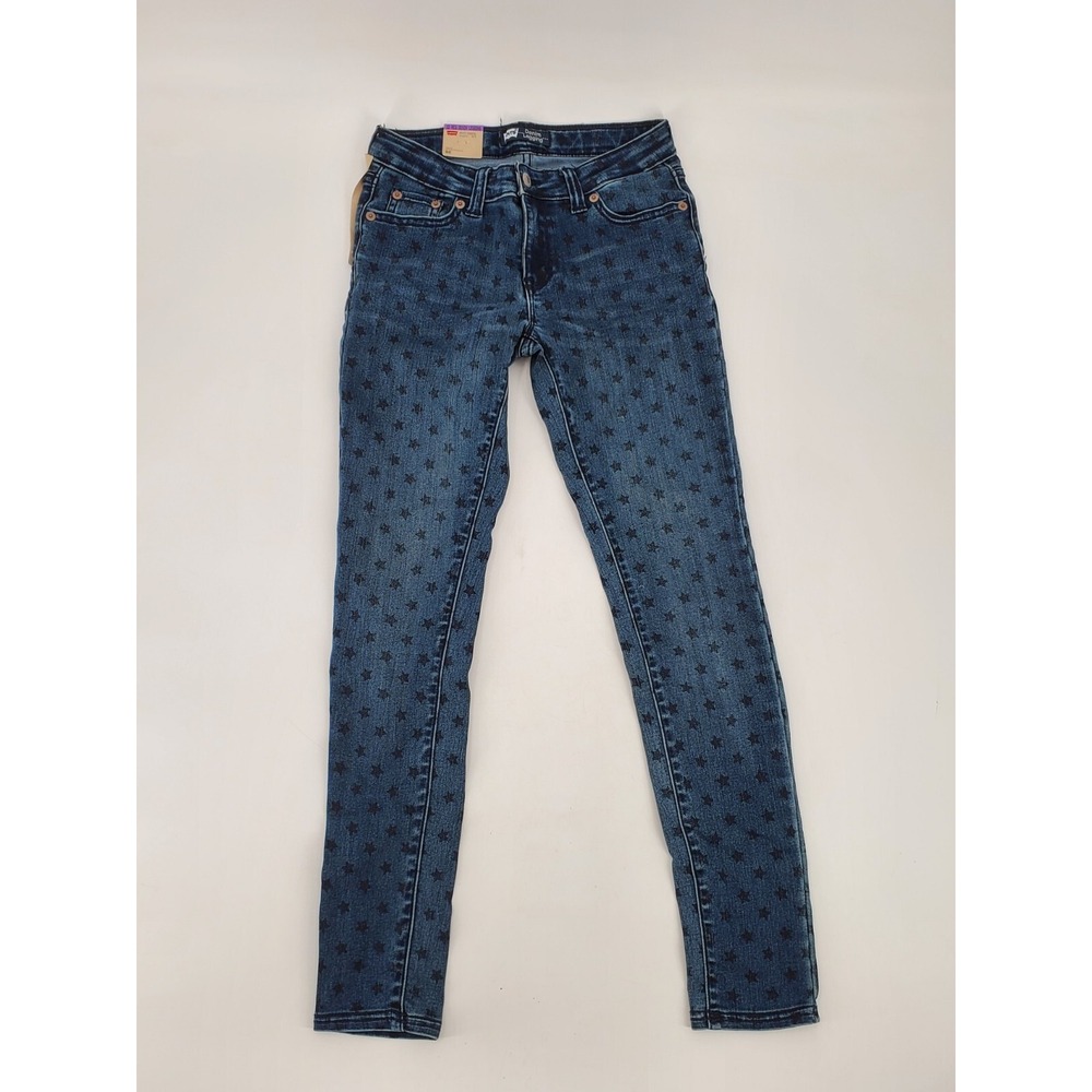 Levi's Denim Legging 12 Regular Girls Stars Print Skinny Jeans (5377 574)